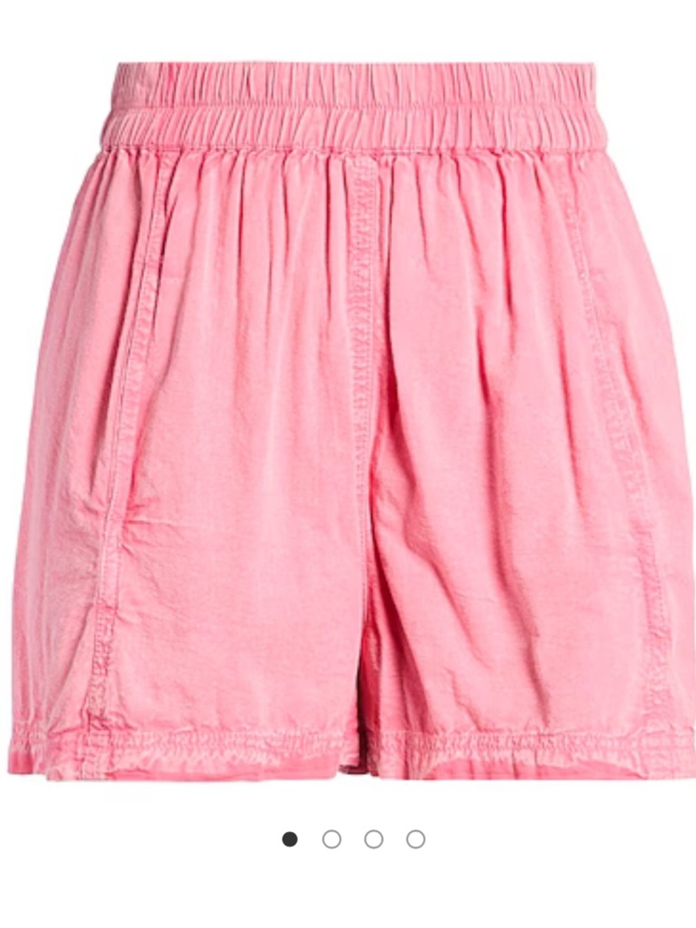 Bermuda Pink Elastic-Waist Casual Shorts